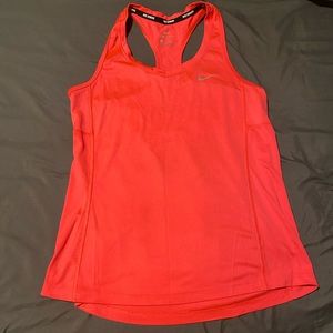 Hot pink nike running tank top
